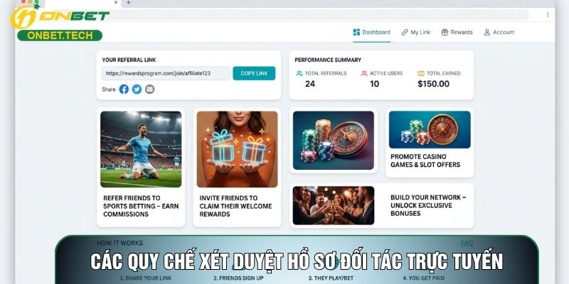 Các quy chế xét duyệt hồ sơ đối tác trực tuyến Các quy chế xét duyệt hồ sơ đối tác trực tuyến