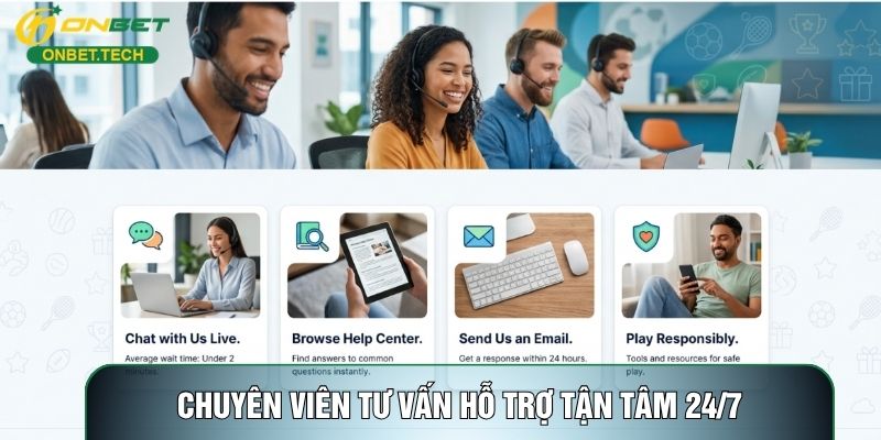 Chuyên viên tư vấn hỗ trợ tận tâm 24/7