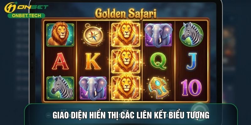 Giao diện hiển thị các liên kết biểu tượng Giao diện hiển thị các liên kết biểu tượng