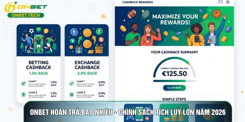 ONBET Hoàn Trả Bao Nhiêu - Chính Sách Tích Lũy Lớn Năm 2026